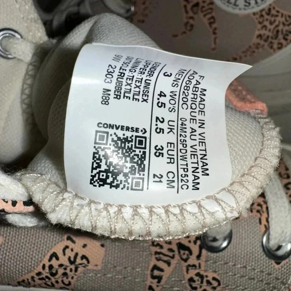 Converse Run Star Legacy CX Platform Cheetah Size 4.5 Kids / 6-6.5 Women’s - Picture 9 of 16